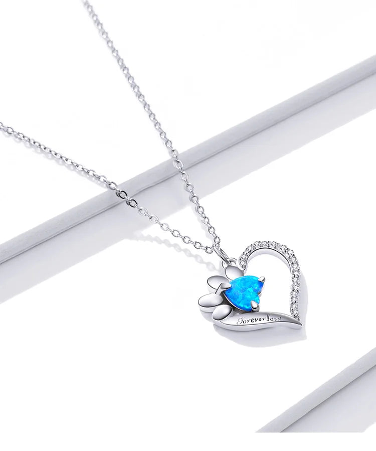 Heart Blue Necklace