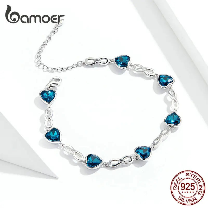 Blue Heart  Bracelet