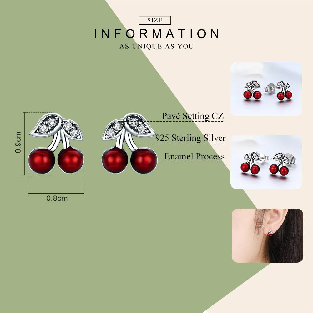 Red  Cherry Earring