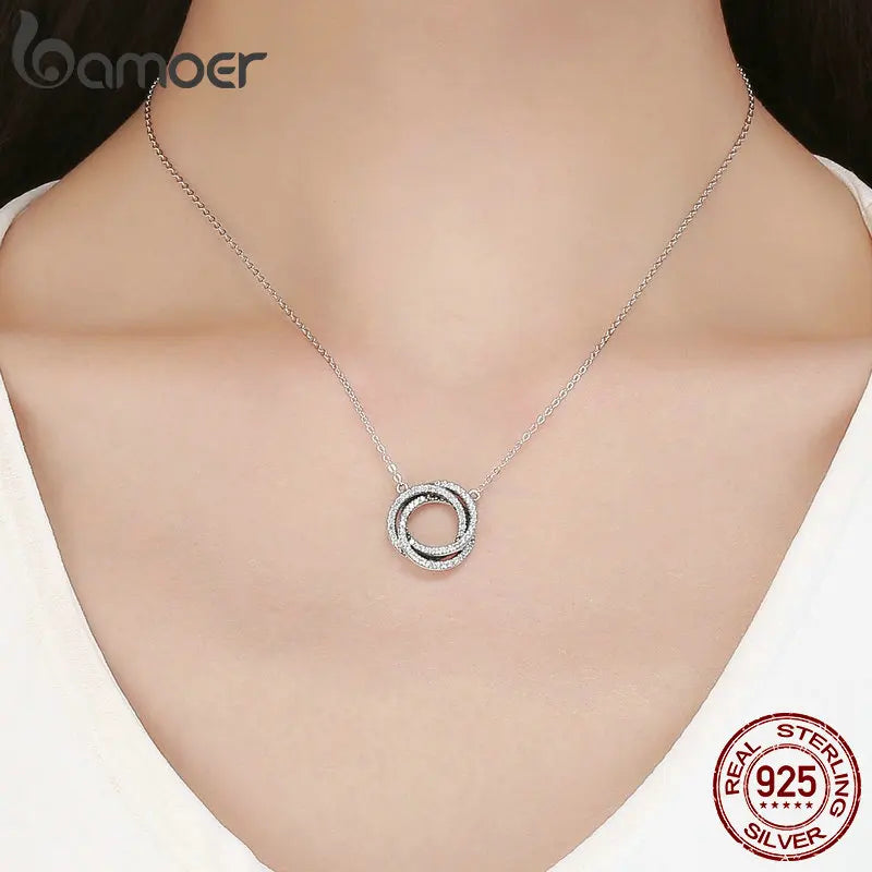 Stacked Circle Necklaces