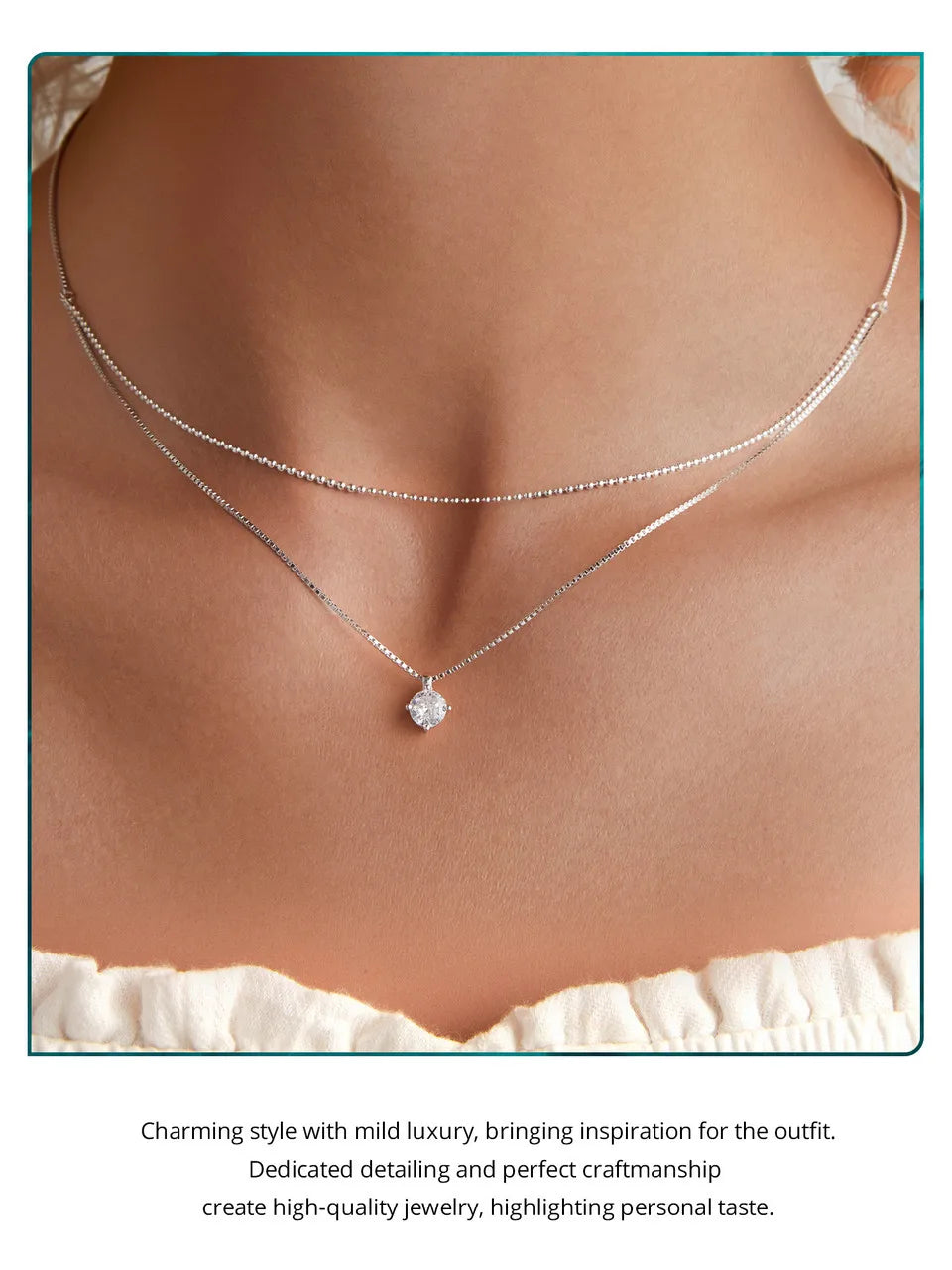 Shining Zircon Necklace